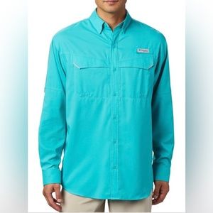 NWT Columbia Men’s PFG Low Drag Offshore™ Long Sleeve Shirt Medium Four Seasons